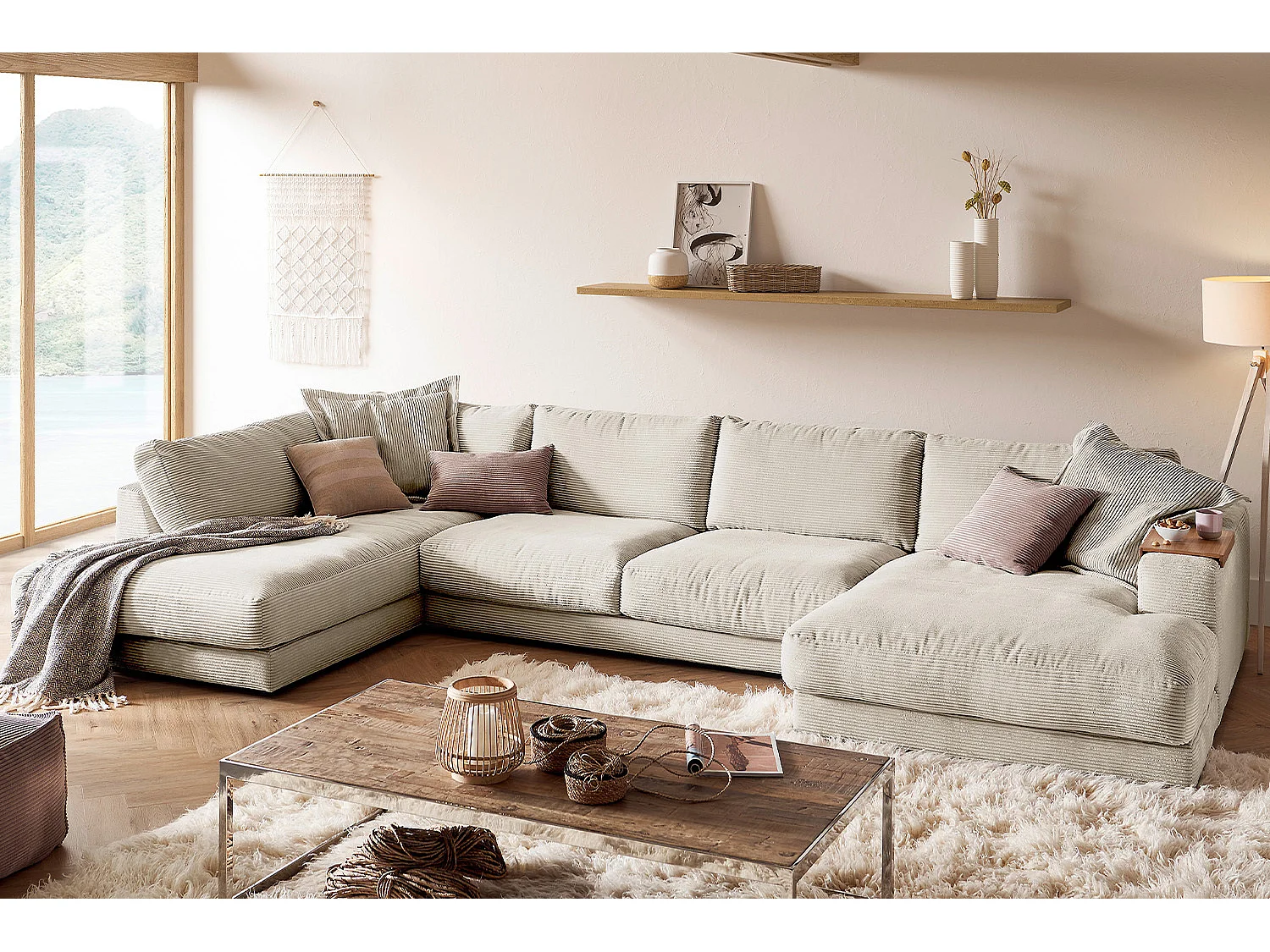 Sofá - blanco crema Pana - MADELINE