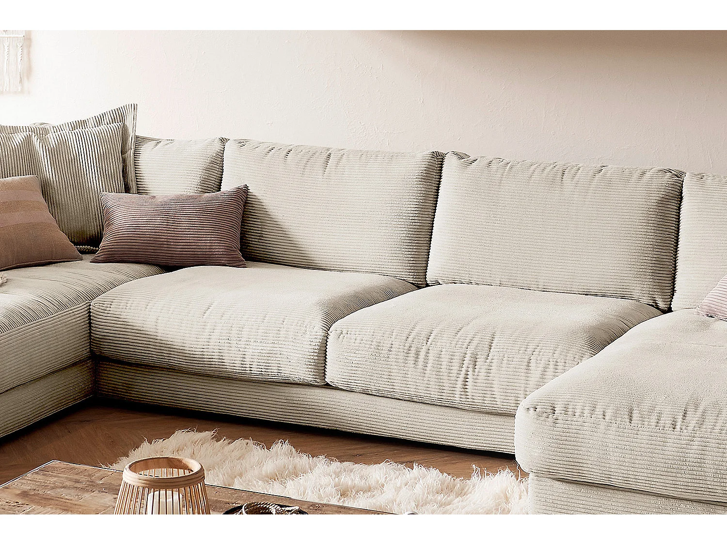 Sofá - blanco crema Pana - MADELINE