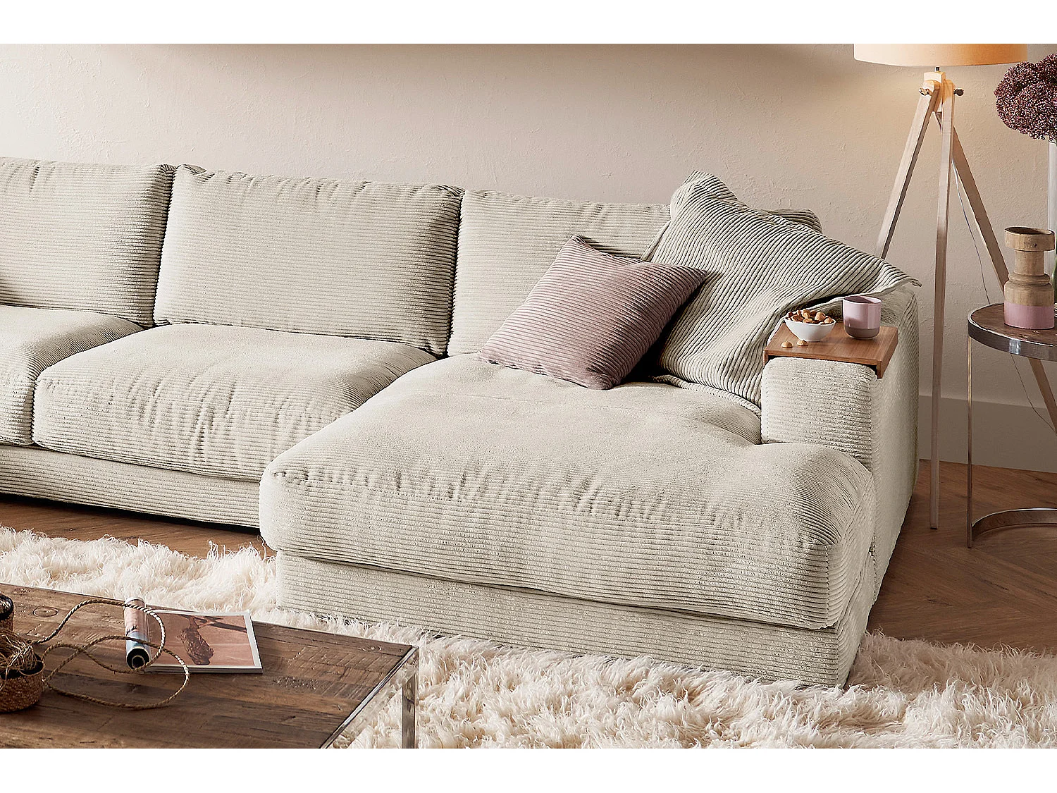 Sofá - blanco crema Pana - MADELINE