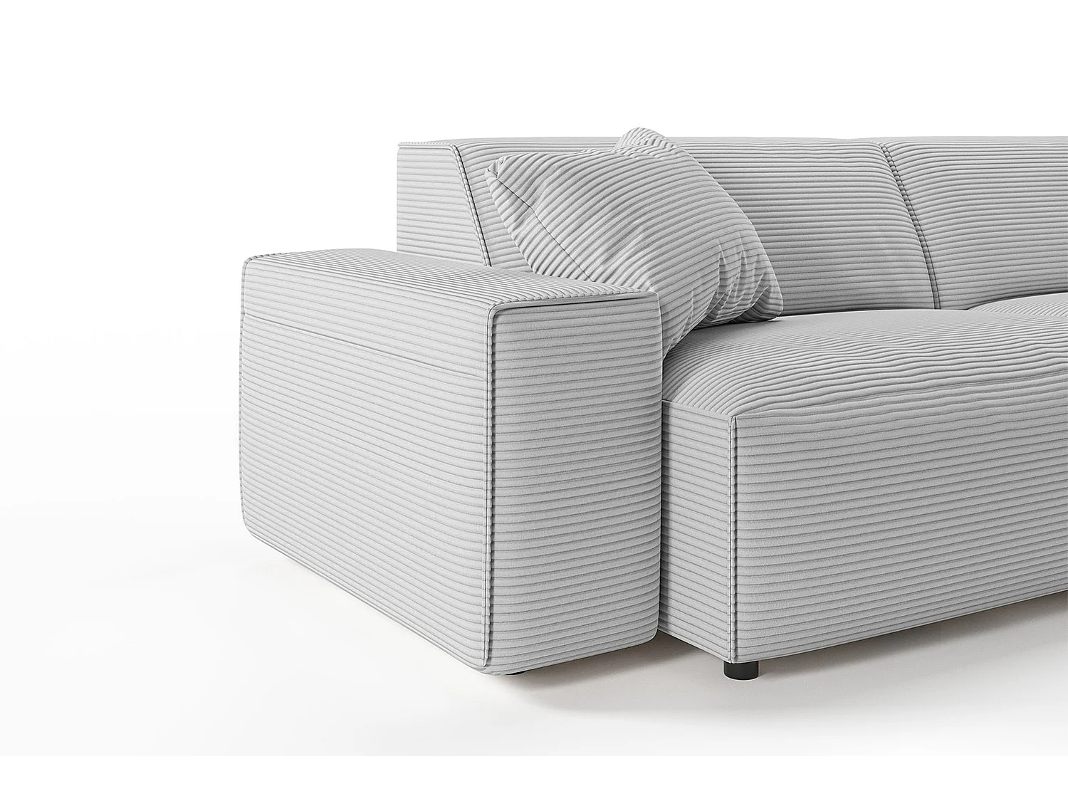 Sofa - Hellgrau Cord - RANI