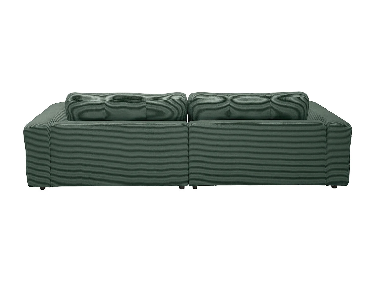 Ecksofa - Smaragdgrün Cord - MIKA