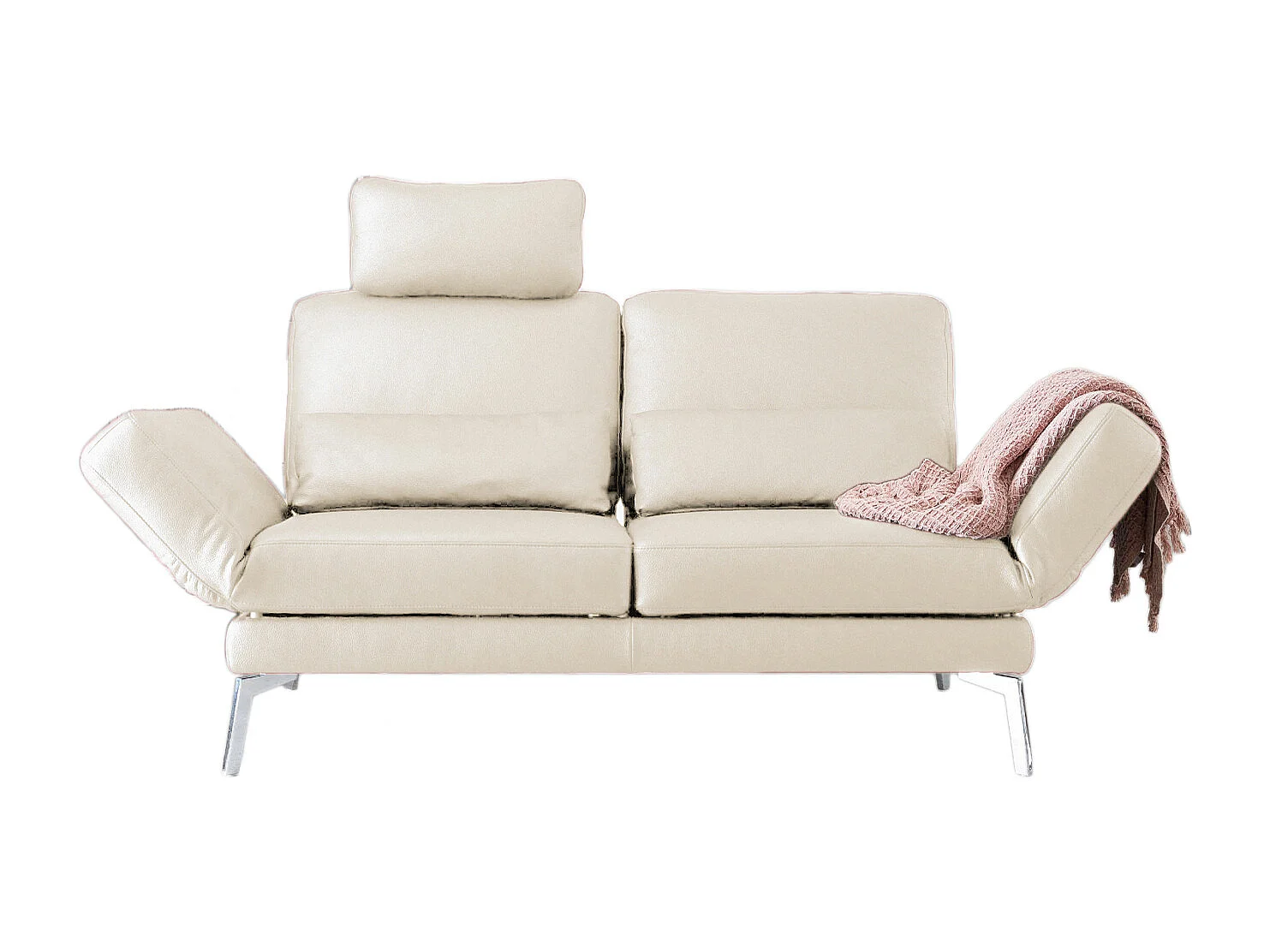 Sofa - Weiß Leder - HURRICANE