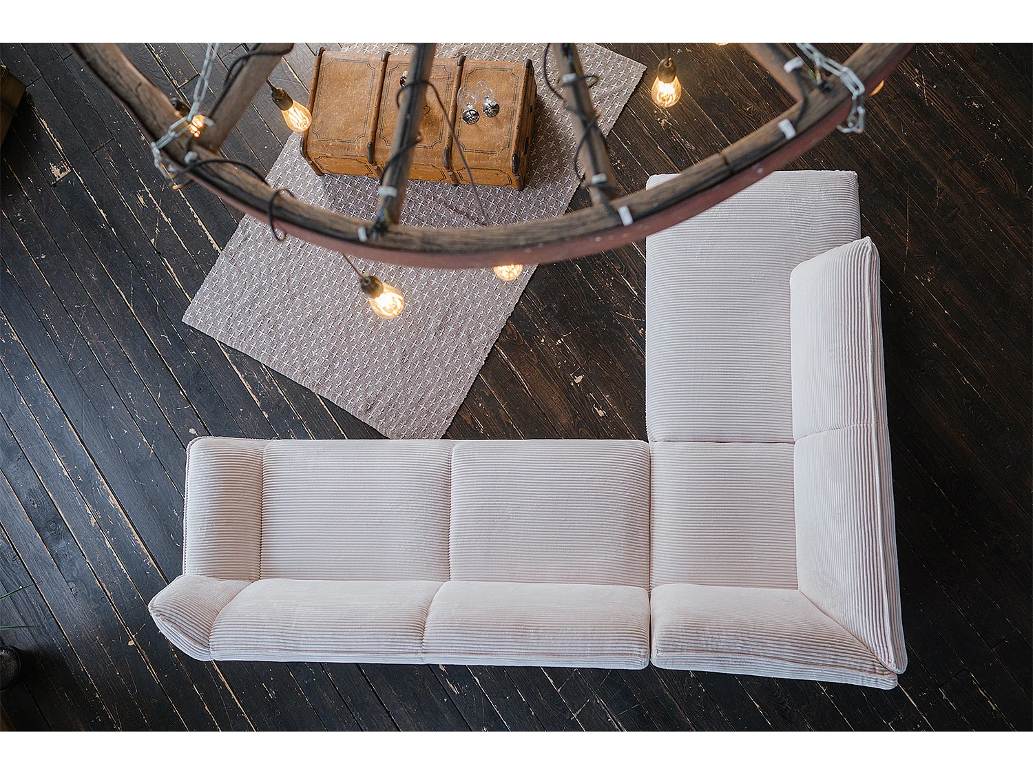 Sofá - blanco crema Pana - CALLA