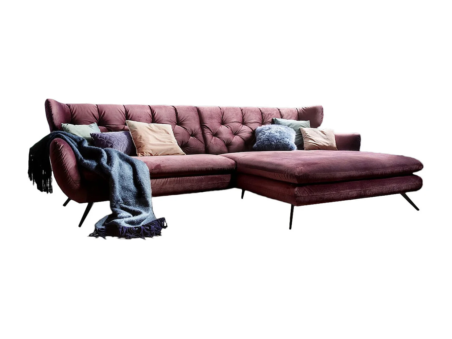 Canapé - Rose Velours - CHARME