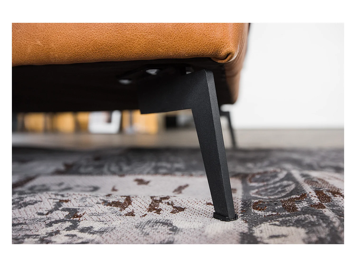 Ecksofa - Braun Leder - BLOOM