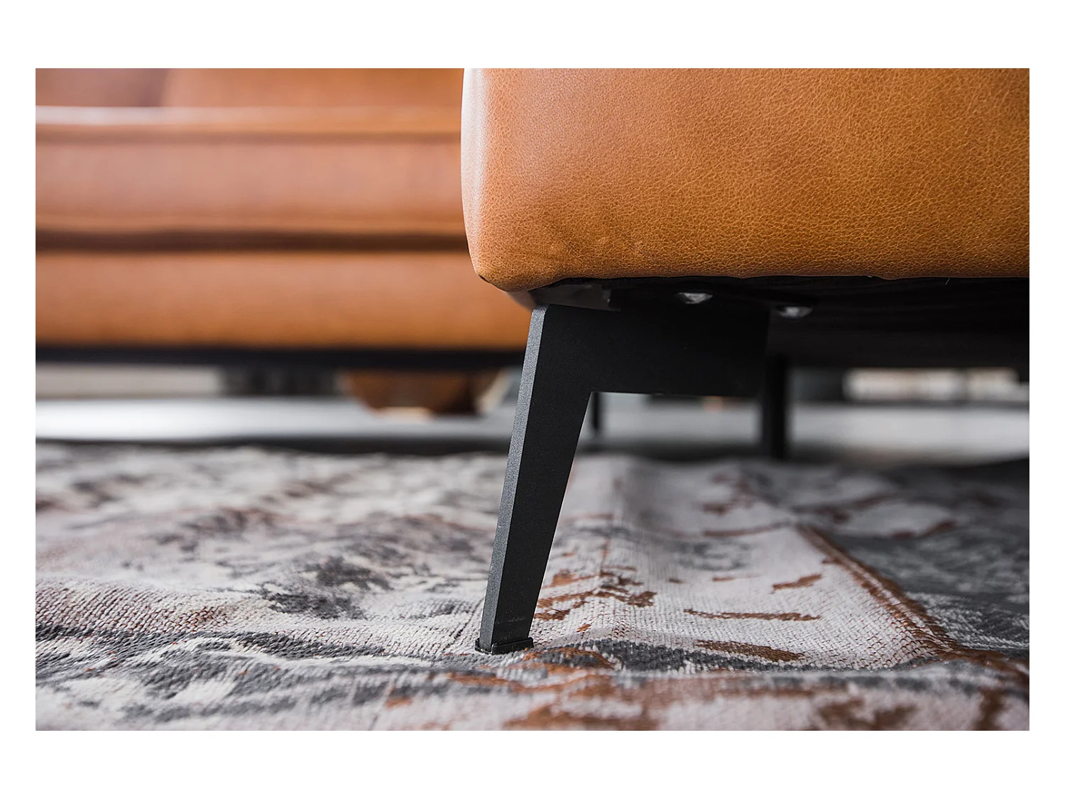 Ecksofa - Braun Leder - BLOOM