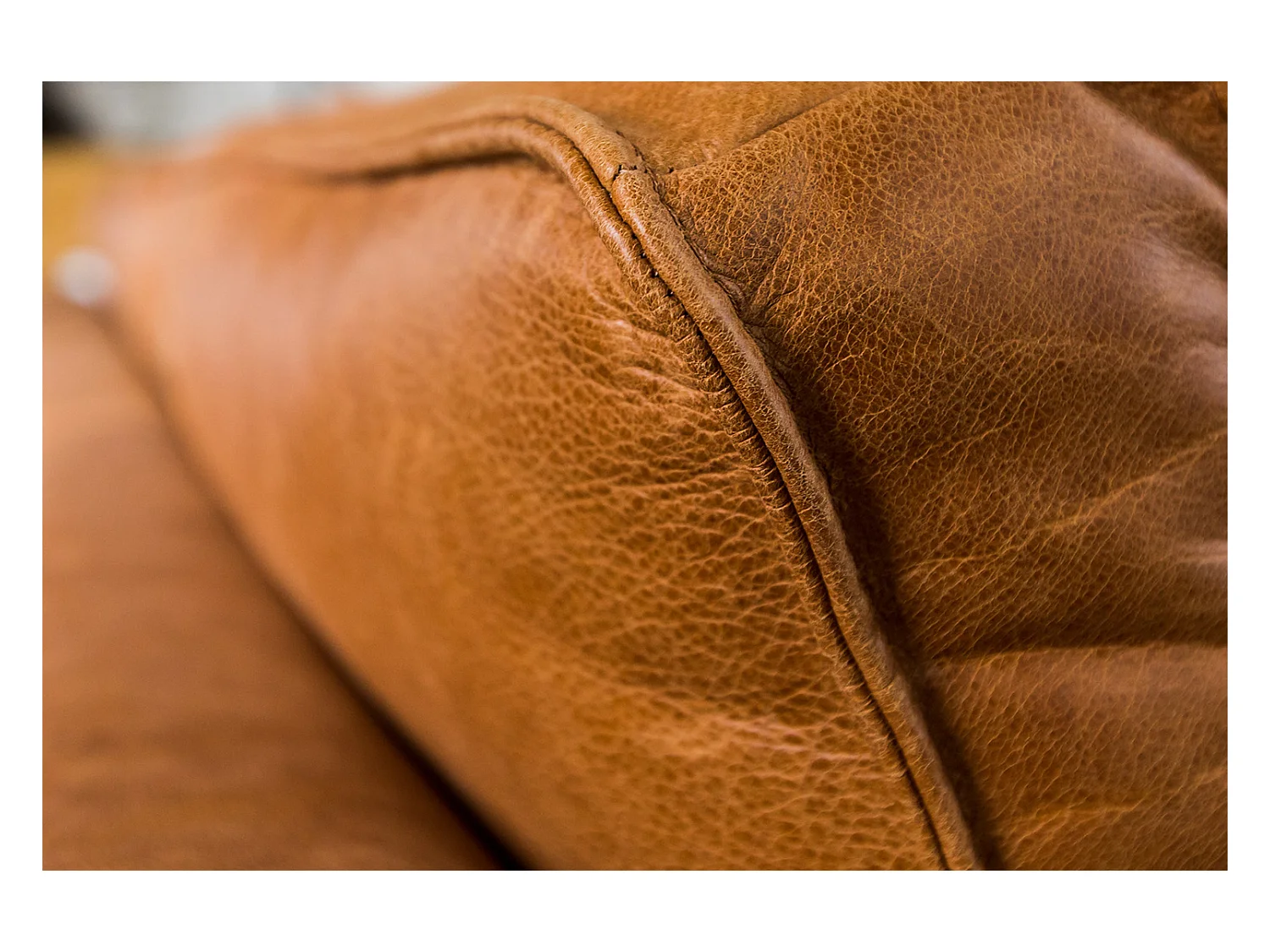 Ecksofa - Braun Leder - BLOOM