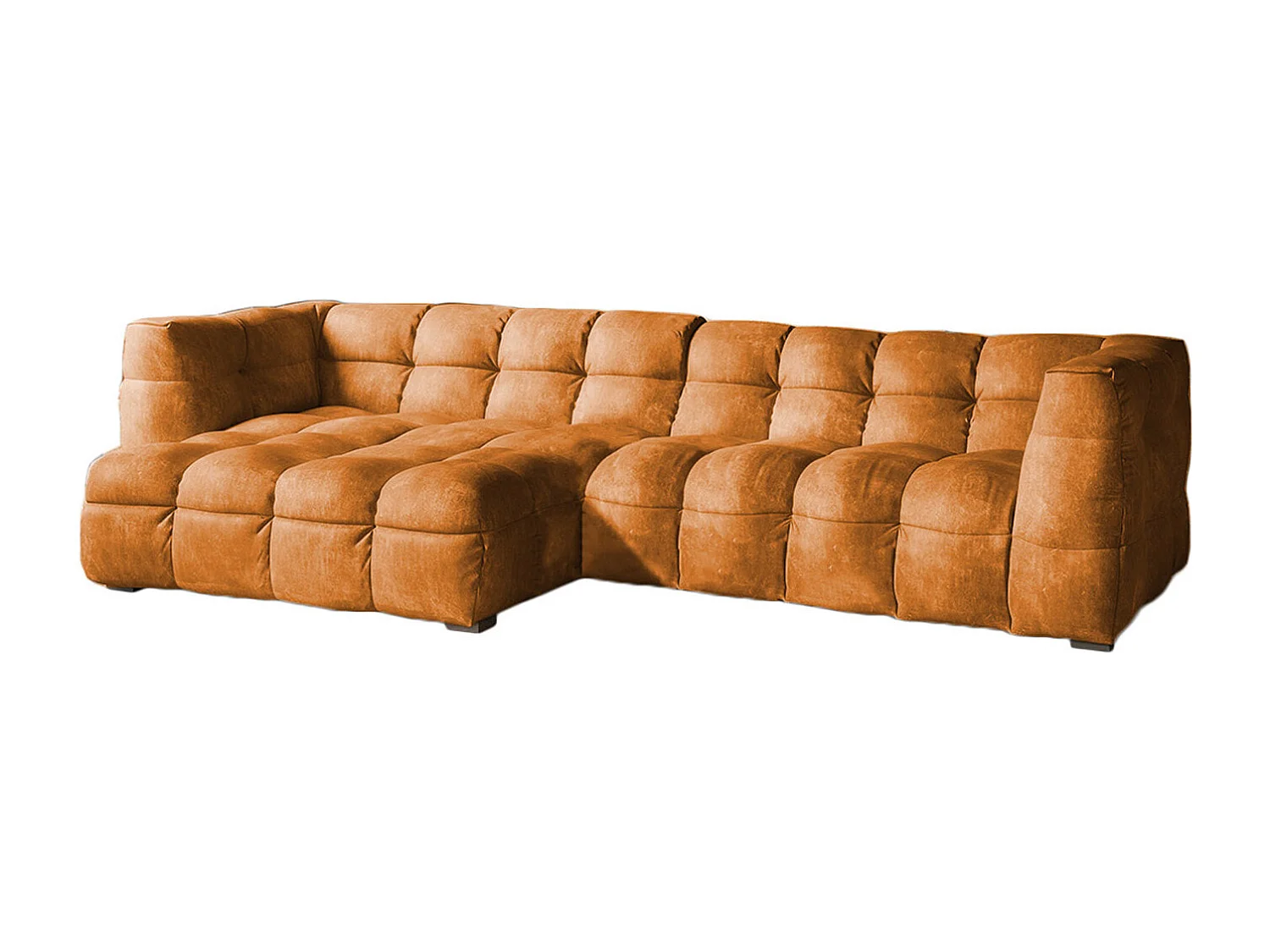 Ecksofa - Gold Velvet - ROSARIO
