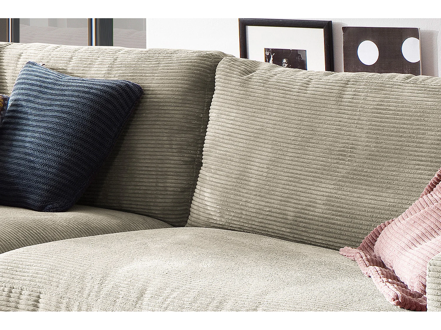 Sofa - Grau Cord - MADELINE