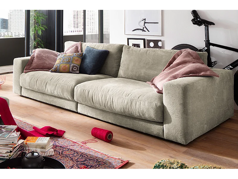 Sofa - Grau Cord - MADELINE