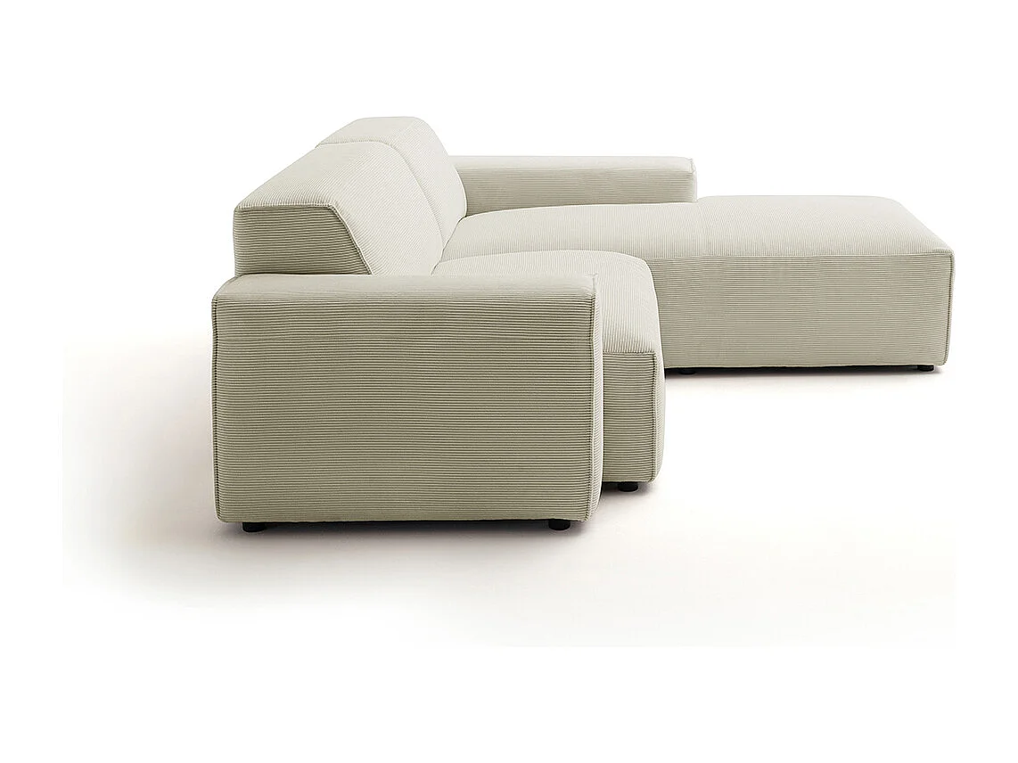 Ecksofa - Beige Cord - RANI