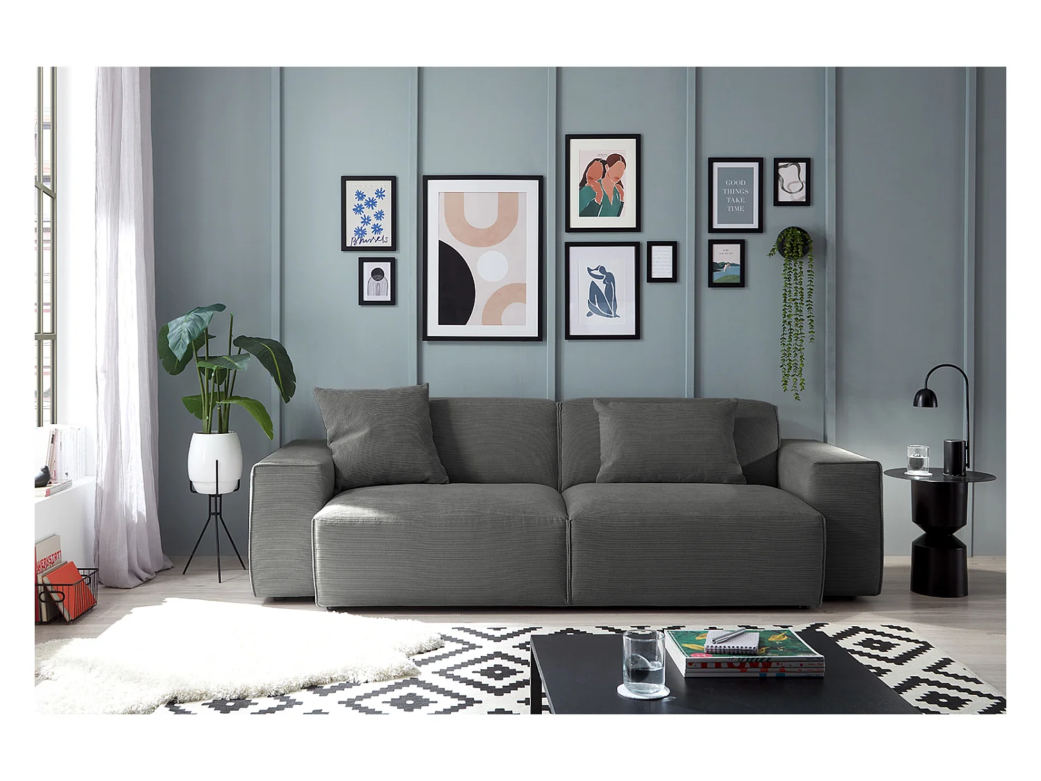 Sofa - Anthrazit Cord - RANI