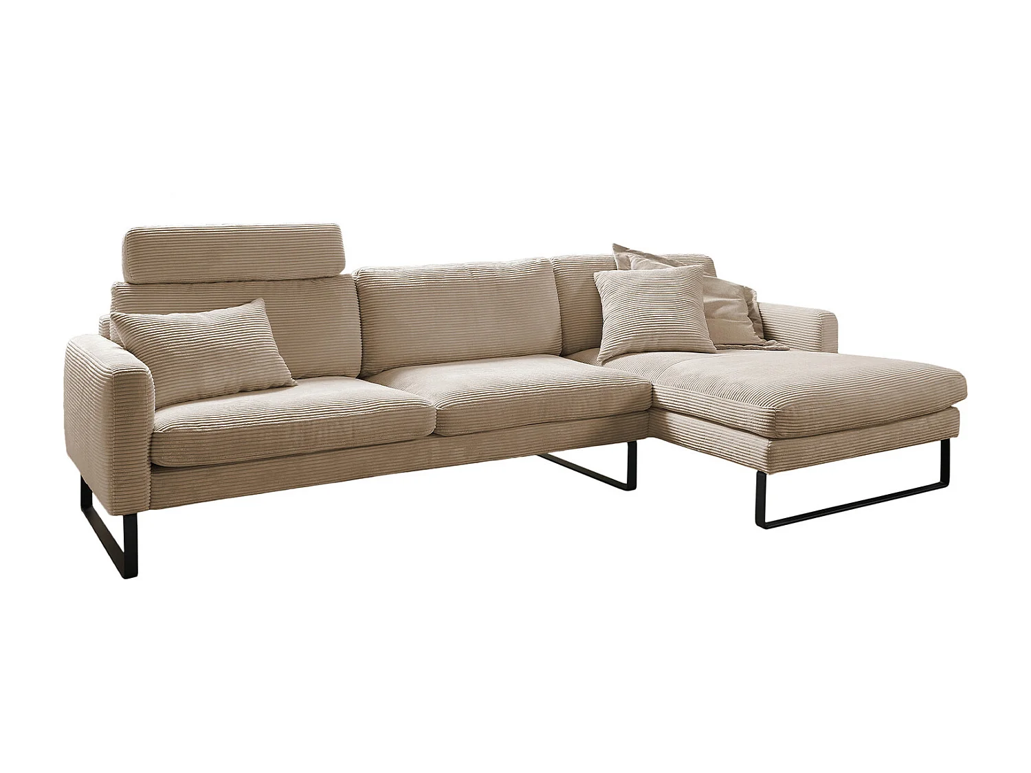 Hoekbank - Taupe Koord - RICARDA