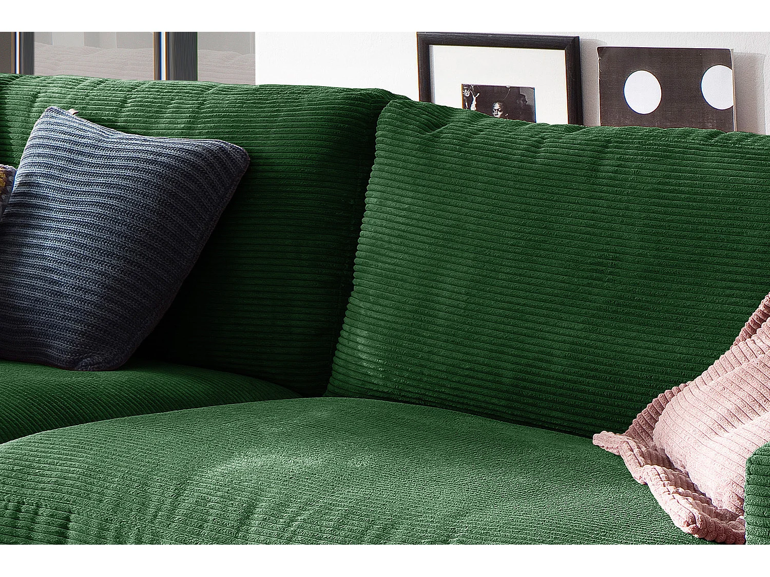 Bank - Smaragdgroen Koord - MADELINE