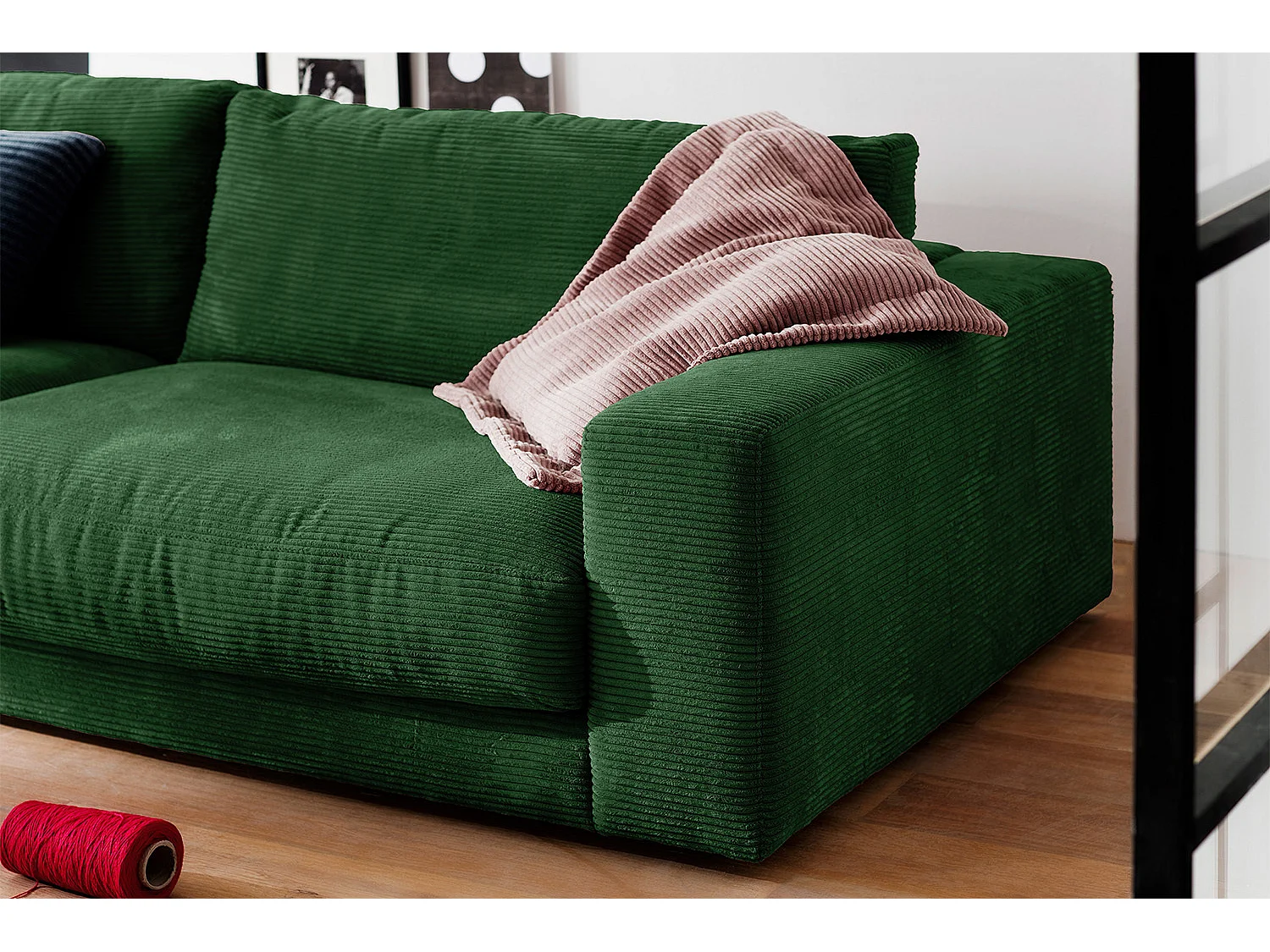 Bank - Smaragdgroen Koord - MADELINE