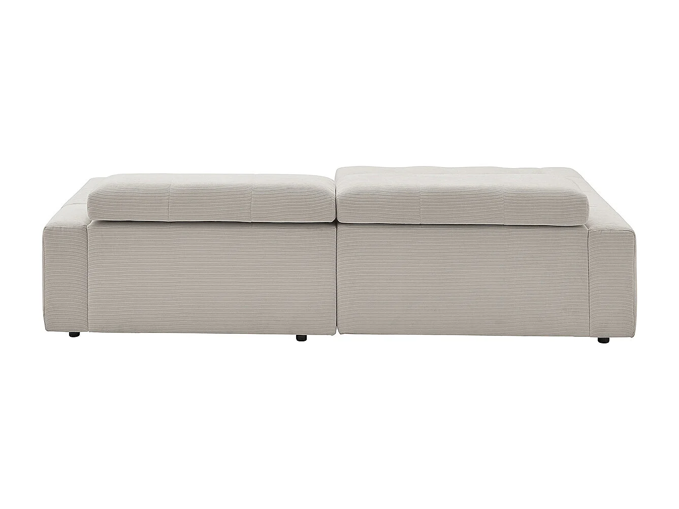 Canapé - argent Velours côtelé - RENO