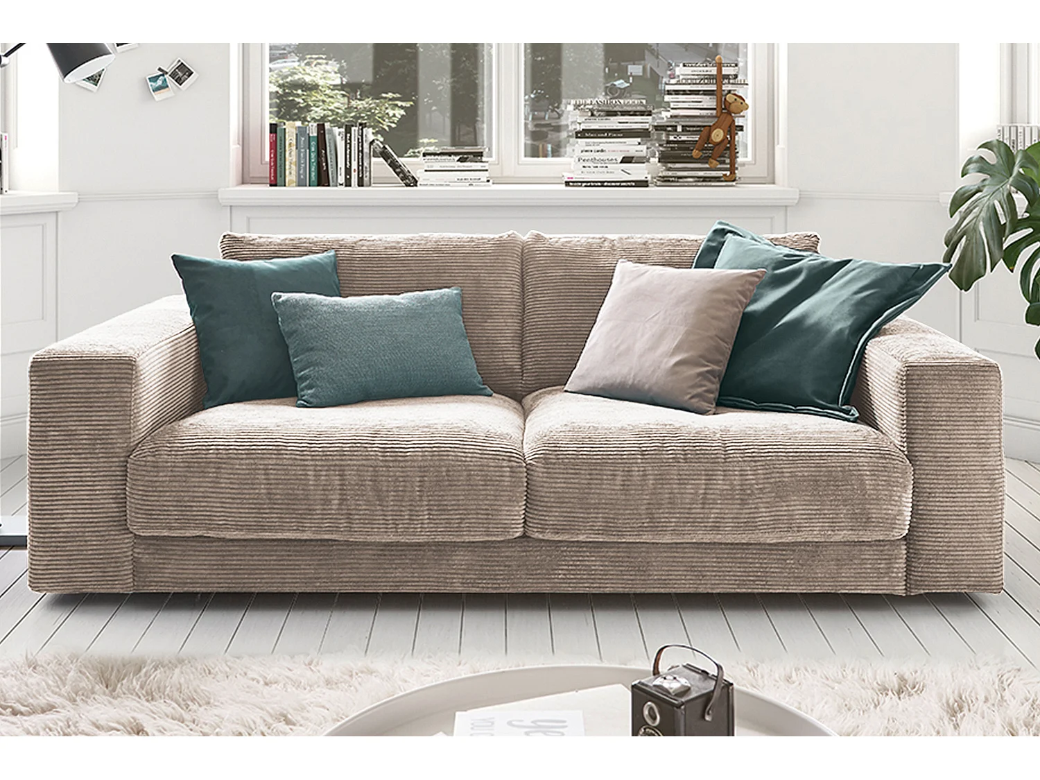 2-zitsbank - Taupe Koord - MADELINE