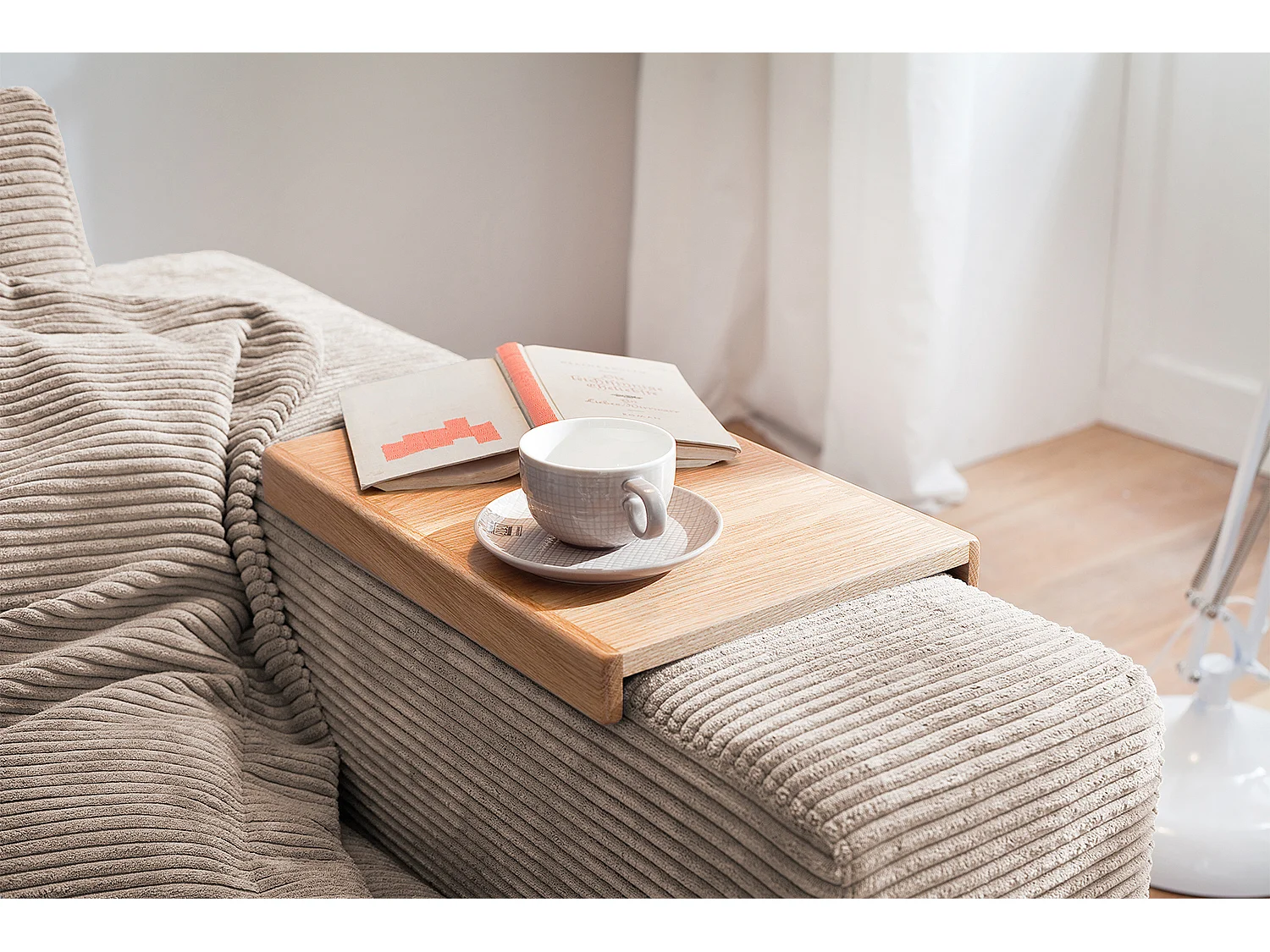 2-zitsbank - Taupe Koord - MADELINE