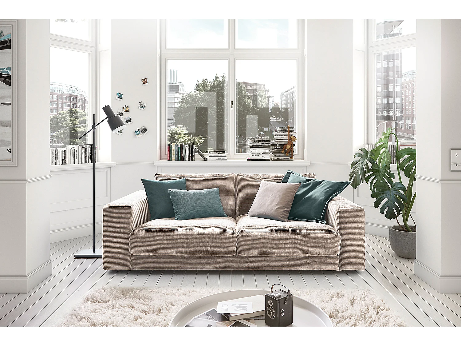 Sofa - Taupe Cord - MADELINE