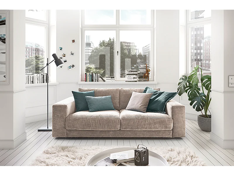 2-zitsbank - Taupe Koord - MADELINE