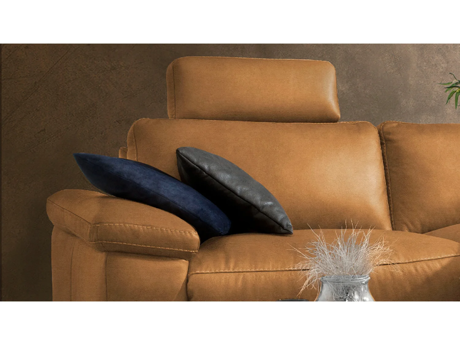 Hoekbank - Bruin Geweven stof - LOLA