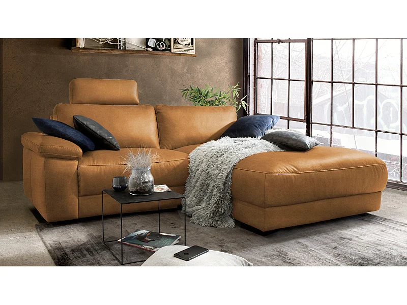 Divano - marrone tessuto intrecciato - LOLA