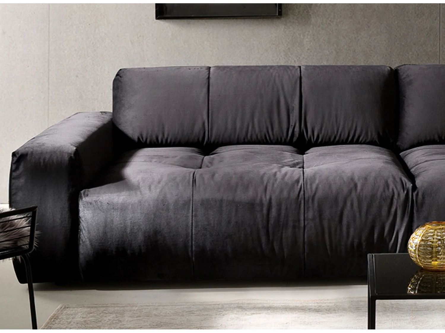 Sofa - Schwarz Velvet - PALACE