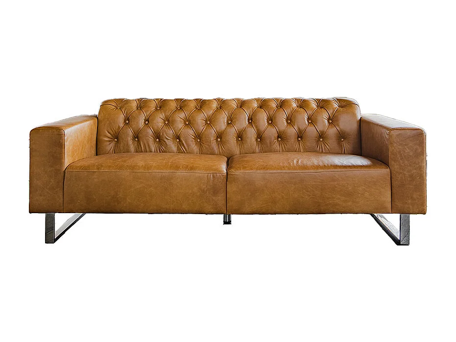 Sofa - Braun Leder - NILO
