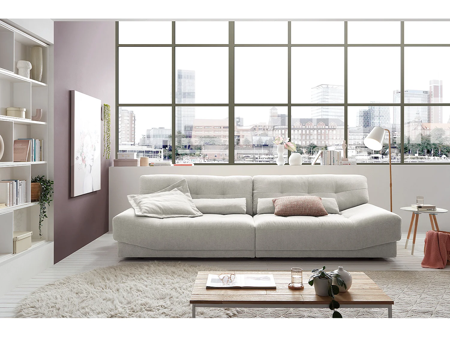 MOZZA - Lichtgrijs Geweven stof - MOZZA