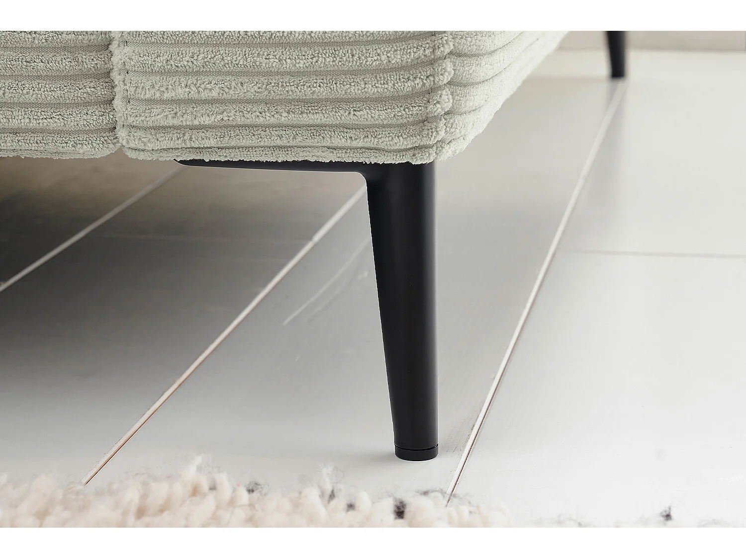 Canapé - Gris Velours côtelé - CARA