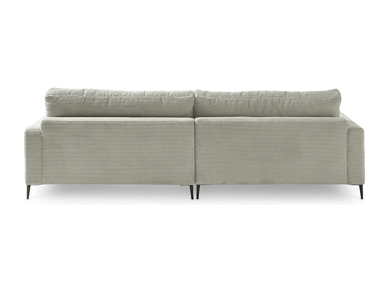 Canapé - Gris Velours côtelé - CARA