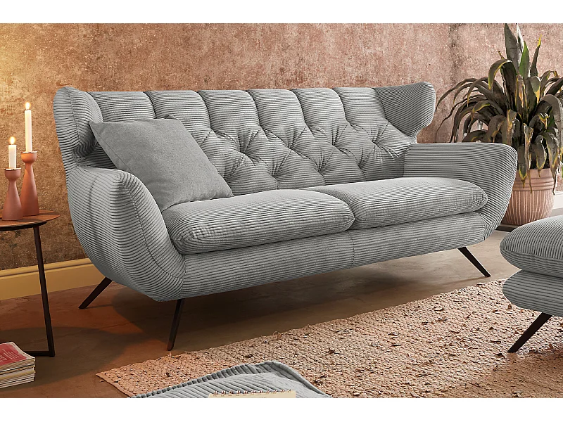 Sofa - Grau Cord - CHARME