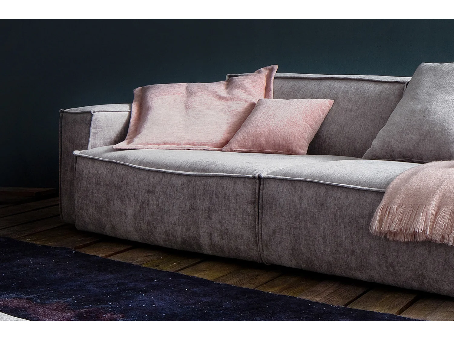 Reuzenbank - Lichtgrijs Geweven stof - SAMU