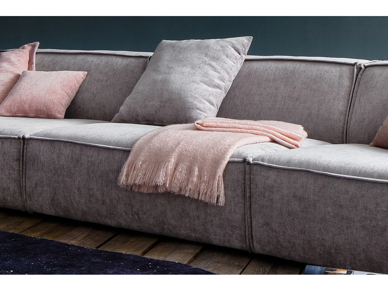 Reuzenbank - Lichtgrijs Geweven stof - SAMU