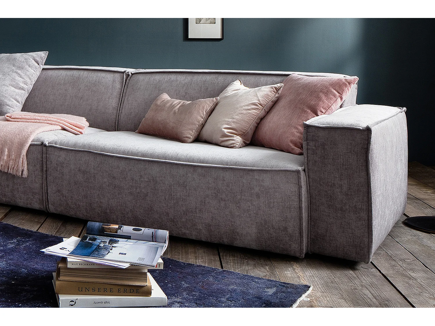 Reuzenbank - Lichtgrijs Geweven stof - SAMU