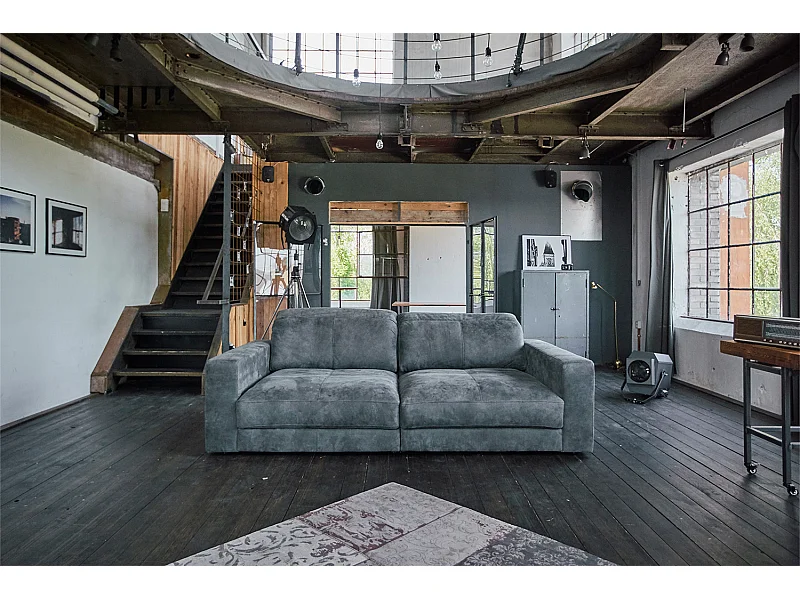 Ledersofa - Anthrazit Leder - GIGANT