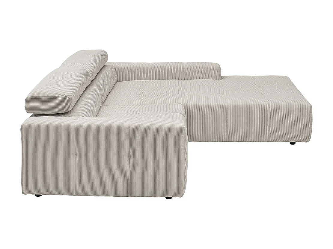 Ecksofa - Silber Cord - RENO