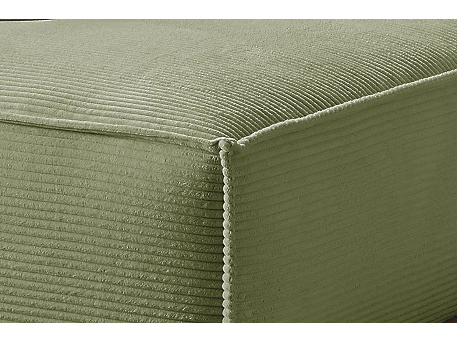 Divano angolare - verde Velluto a coste - SAMU