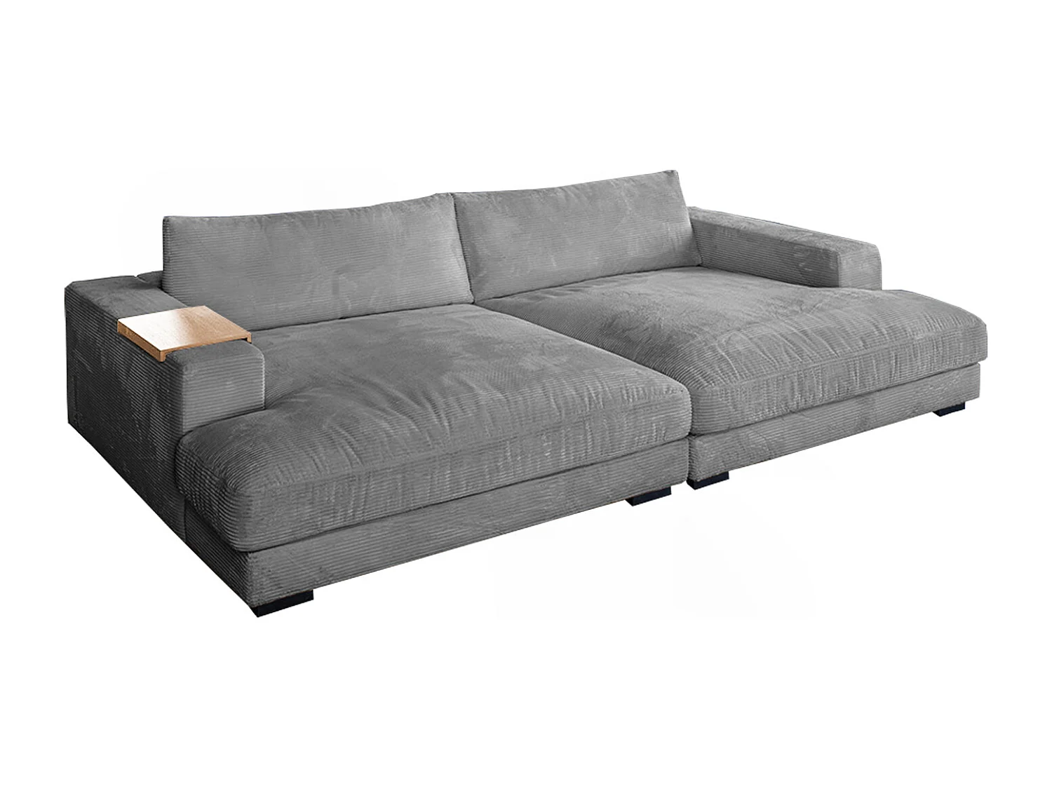 Bigsofa - Grau Cord - MADELINE