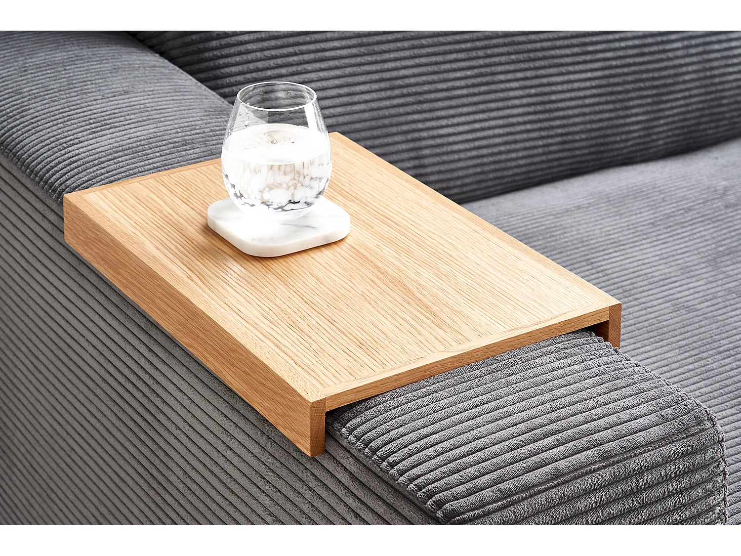 Bigsofa - Grau Cord - MADELINE