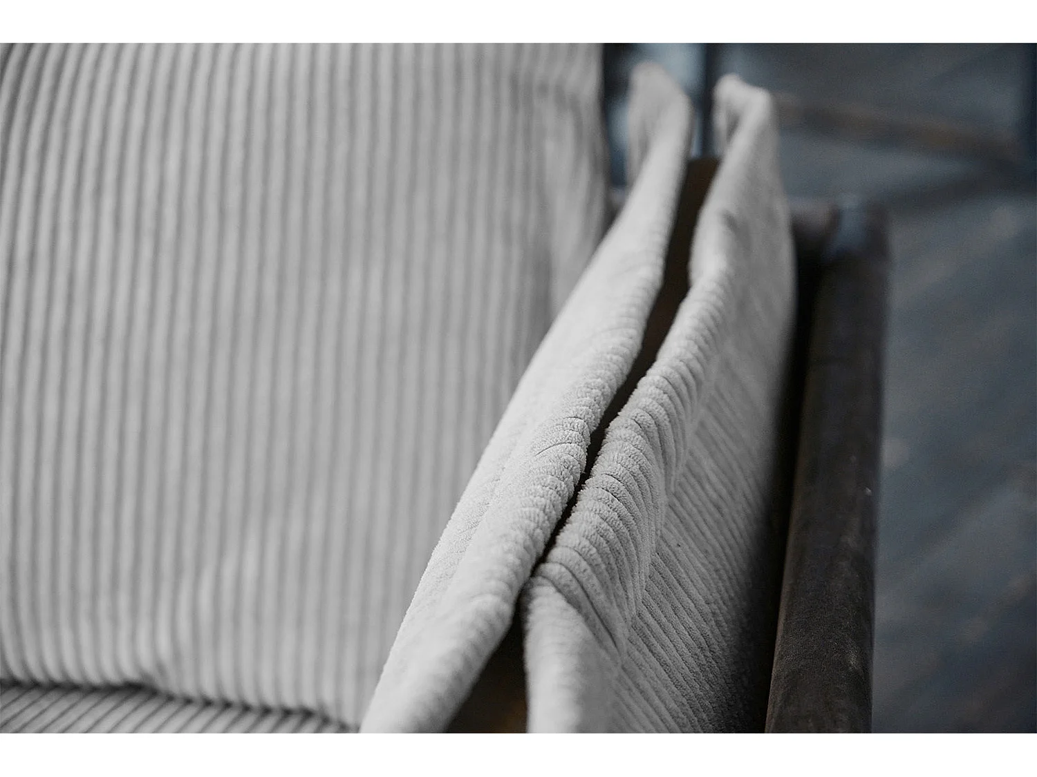 Ecksofa - Hellgrau Velvet - QUENYA