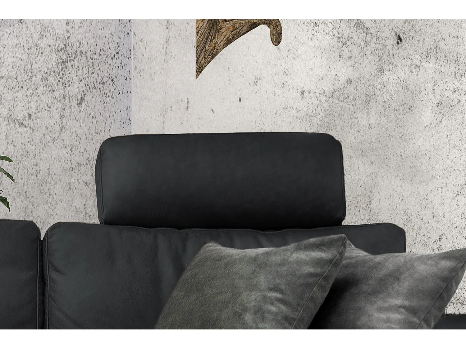 Sofá - Negro piel - LOLA