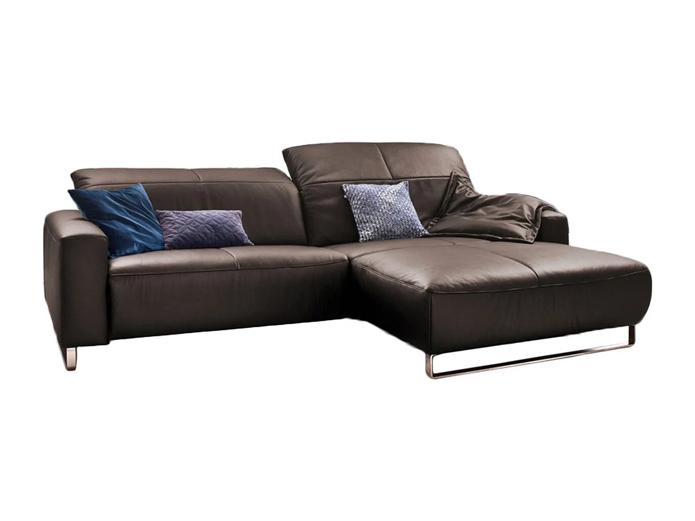 Ecksofa - Sonoma Trüffel Dekor Leder - YORK