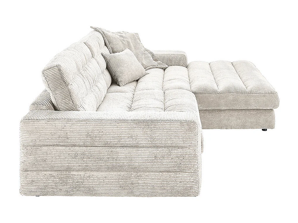 Canapé - blanc crème Velours côtelé - LANA