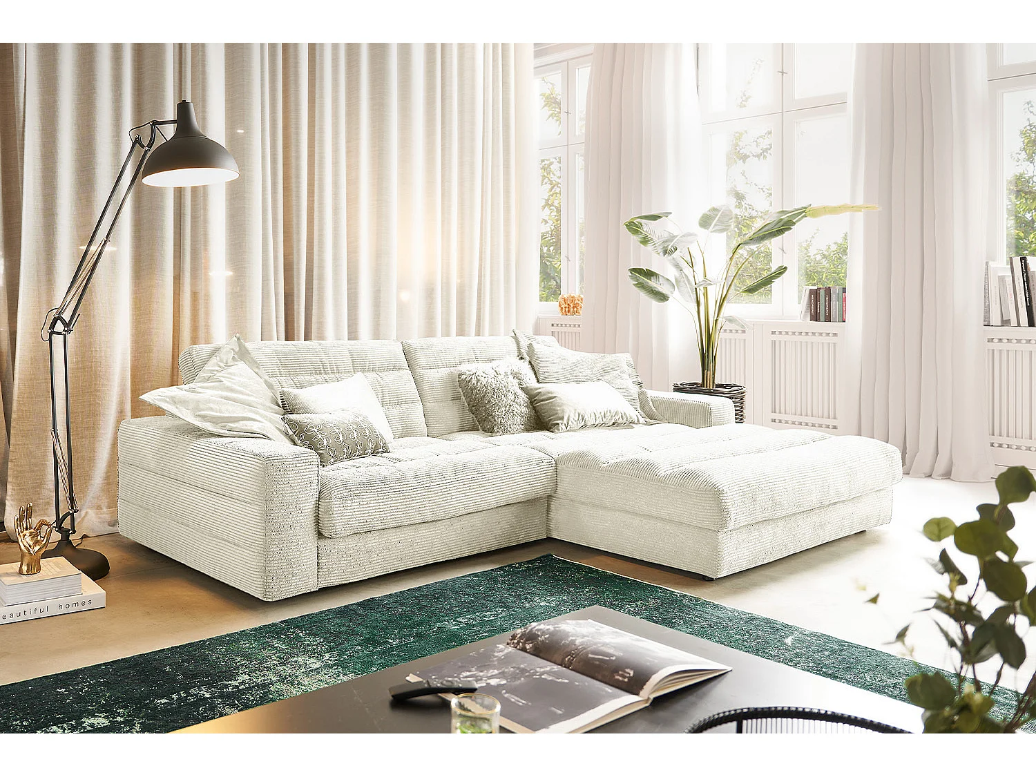 Hoekbank - Crème wit Koord - LANA