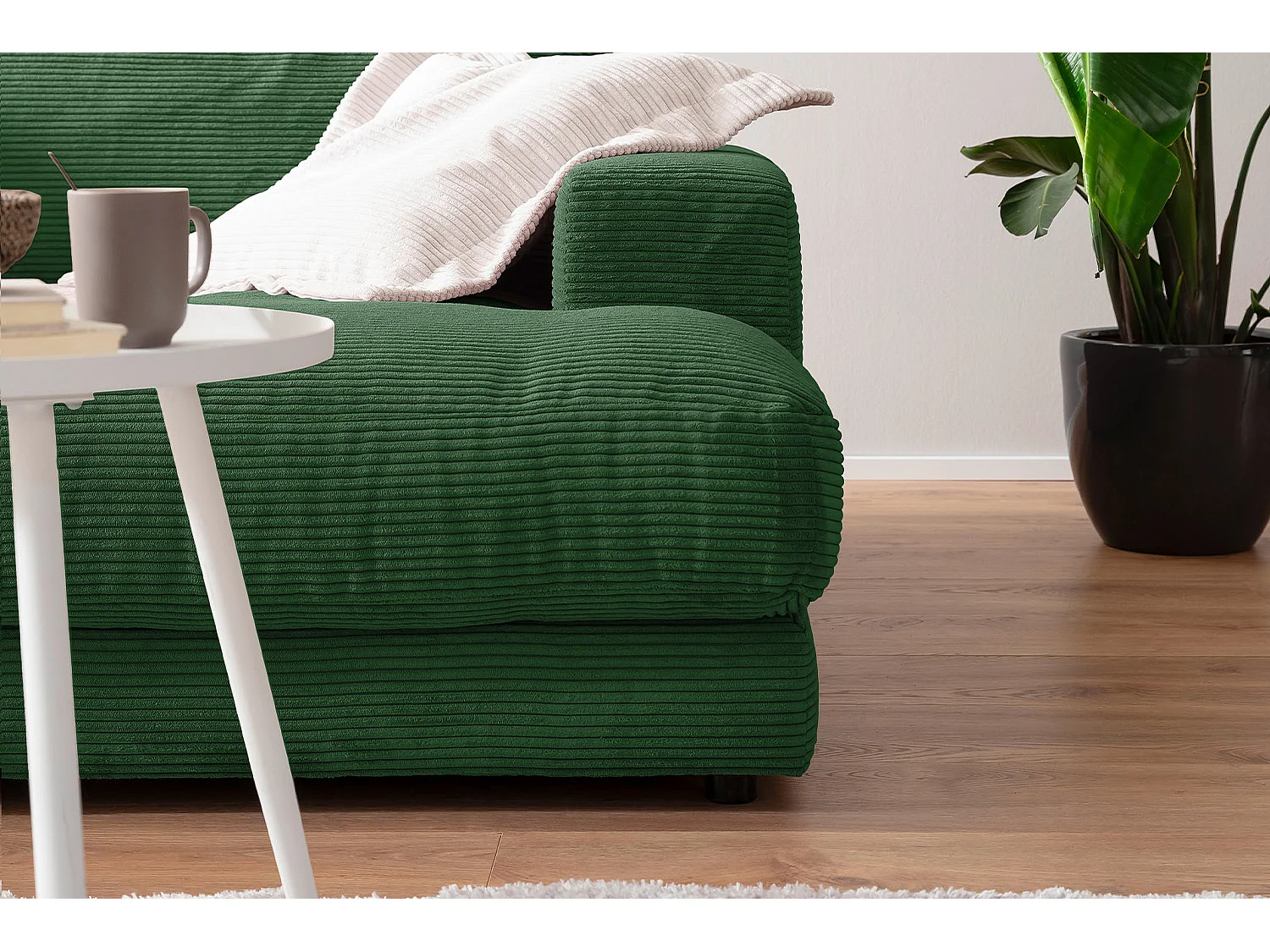 Bigsofa - Smaragdgrün Cord - MADELINE