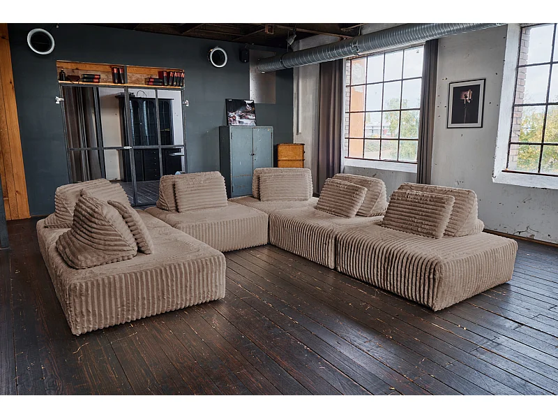 Modulsofa - Taupe Cord - WIOLO SOFT