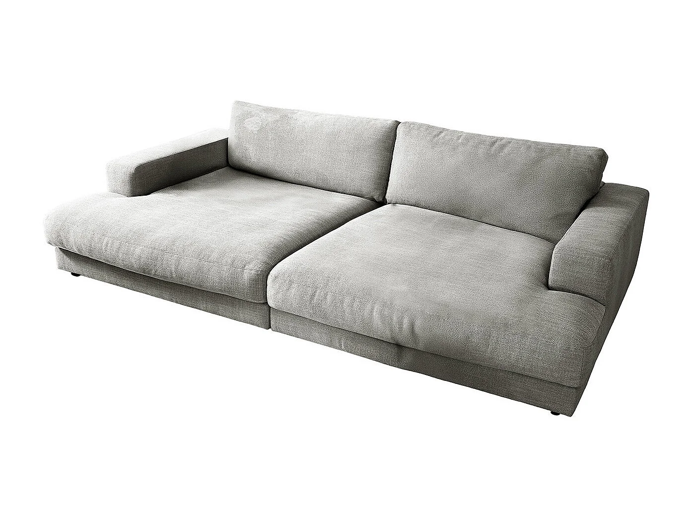 Bigsofa - Silber Webstoff - MADELINE
