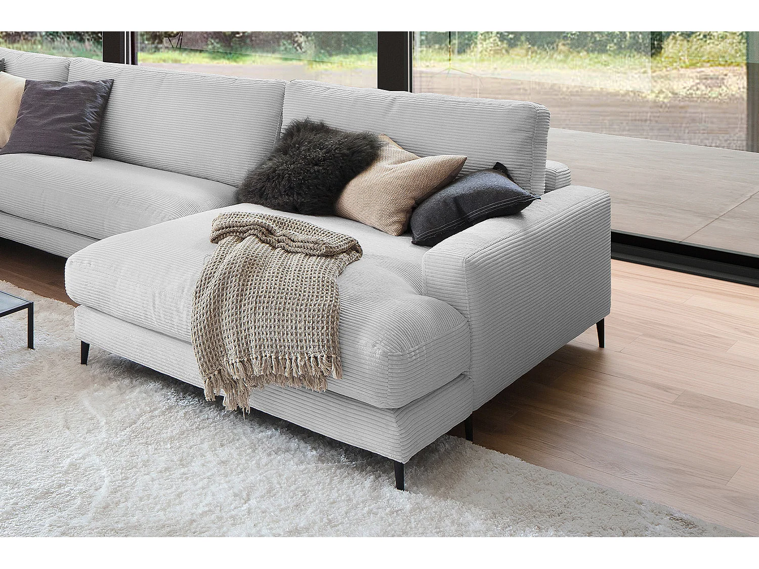 Levend - Lichtgrijs Koord - CARA