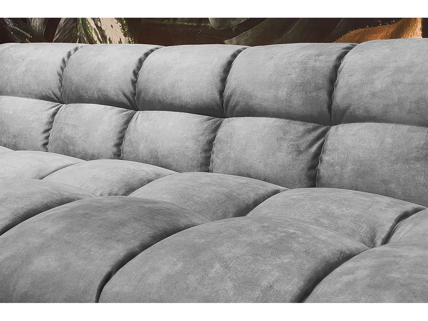 Sofa - Hellgrau Velvet - ROSARIO